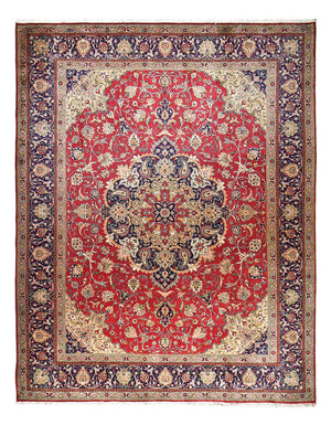 Persisk matta - Tabriz - Royal - 400 x 310 cm - röd
