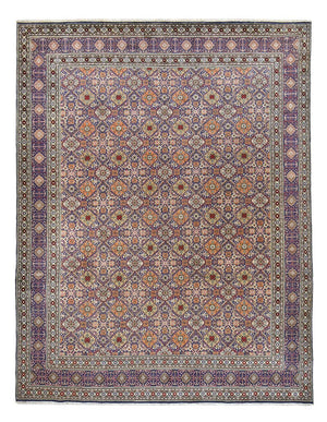 Persisk matta - Tabriz - Royal - 400 x 312 cm - ljusbrun