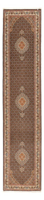 Runner Persisk matta - Tabriz - Royal - 392 x 67 cm - mörk beige