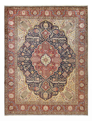Persisk matta - Tabriz - Royal - 405 x 310 cm - flerfärgad