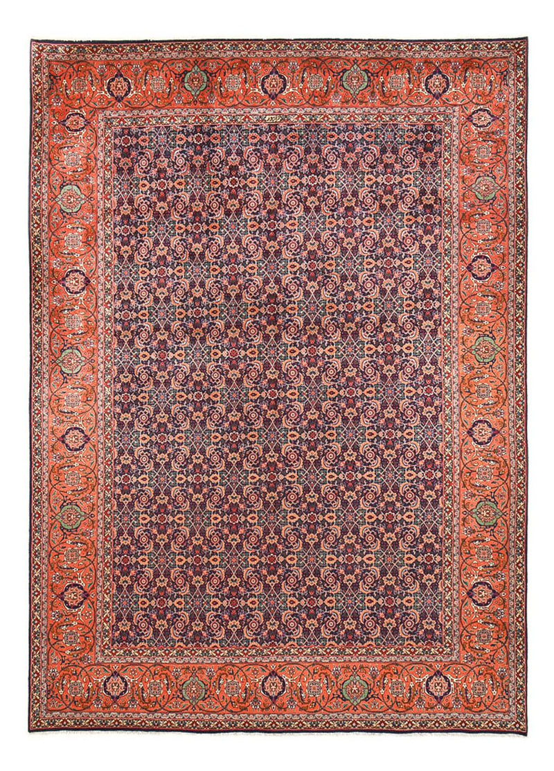 Persisk matta - Tabriz - Royal - 373 x 278 cm - bordeaux röd