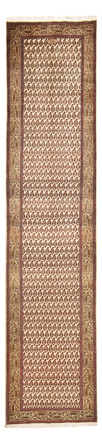 Runner Persisk matta - Tabriz - Royal - 427 x 97 cm - mörk beige