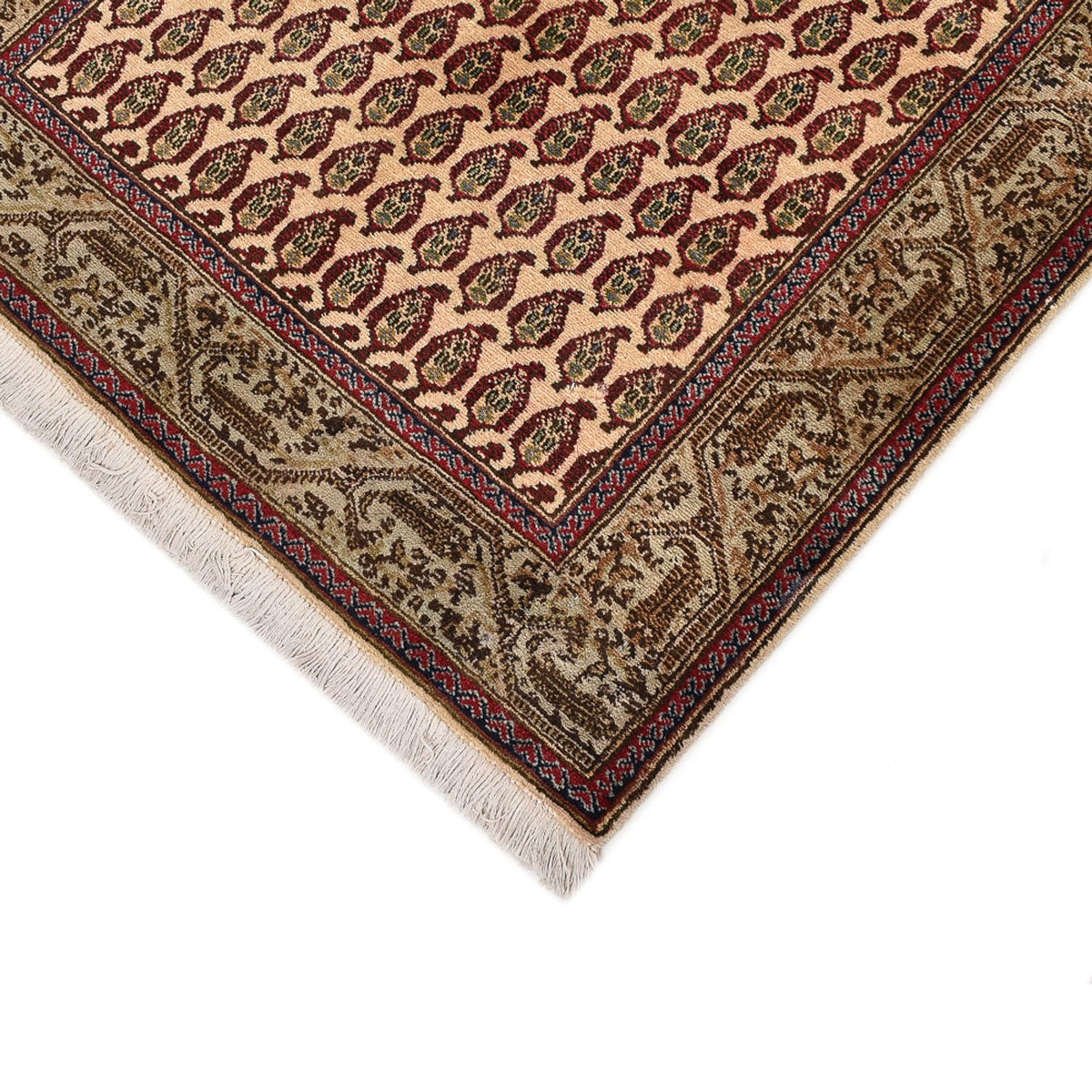 Runner Persisk matta - Tabriz - Royal - 427 x 97 cm - mörk beige