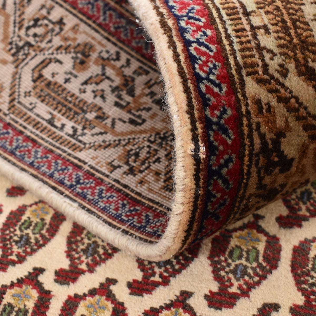Runner Persisk matta - Tabriz - Royal - 427 x 97 cm - mörk beige