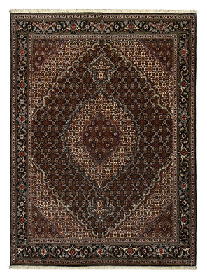 Persisk matta - Tabriz - Royal - 204 x 150 cm - mörkbrun