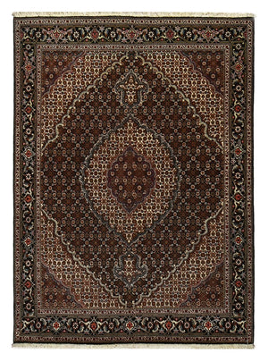 Persisk matta - Tabriz - Royal - 204 x 150 cm - mörkbrun