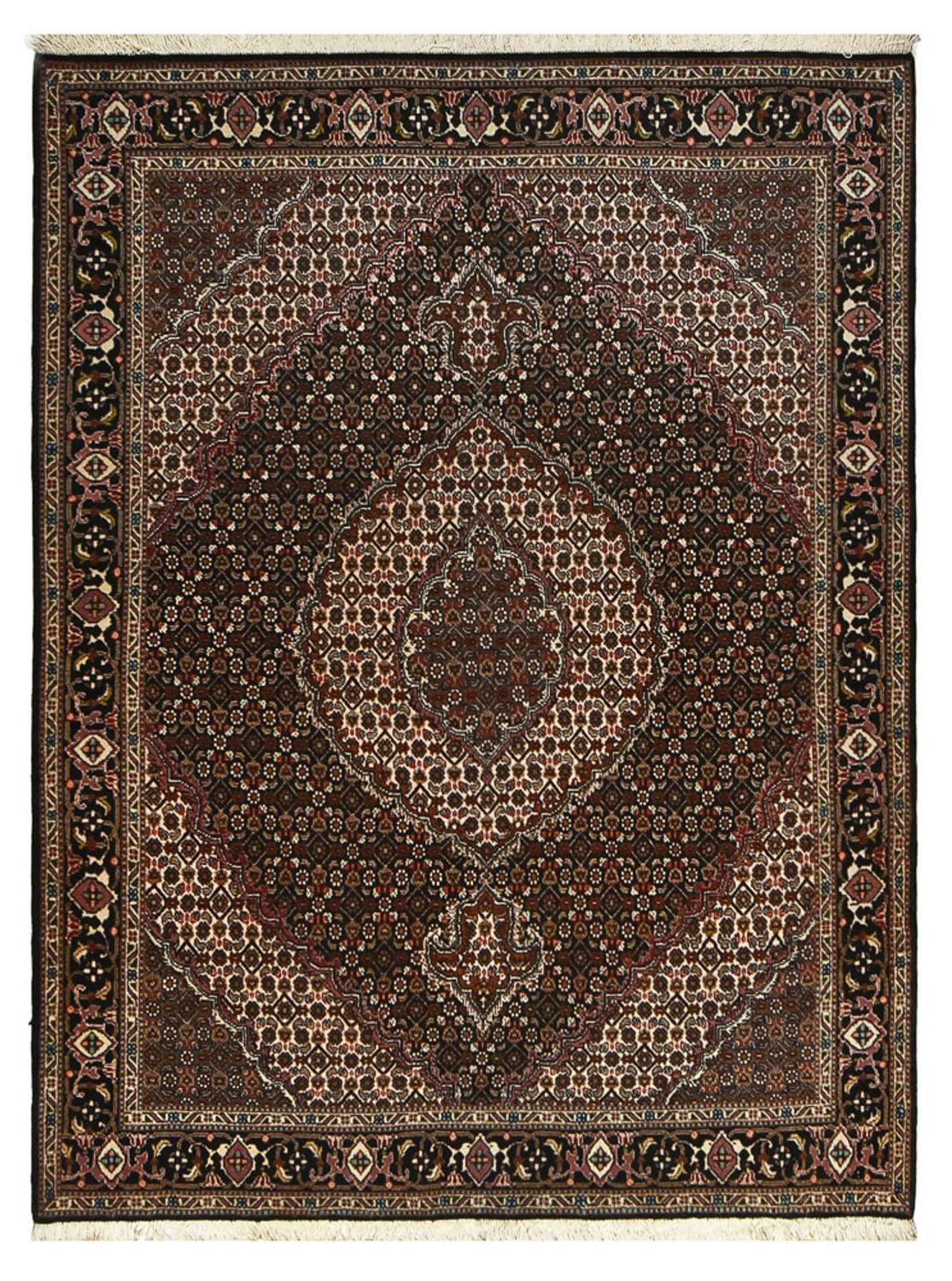 Persisk matta - Tabriz - Royal - 200 x 153 cm - mörkbrun