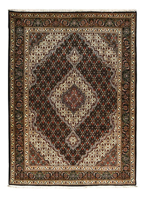Persisk matta - Tabriz - Royal - 210 x 152 cm - mörkbrun