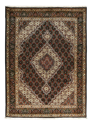 Persisk matta - Tabriz - Royal - 210 x 152 cm - mörkbrun