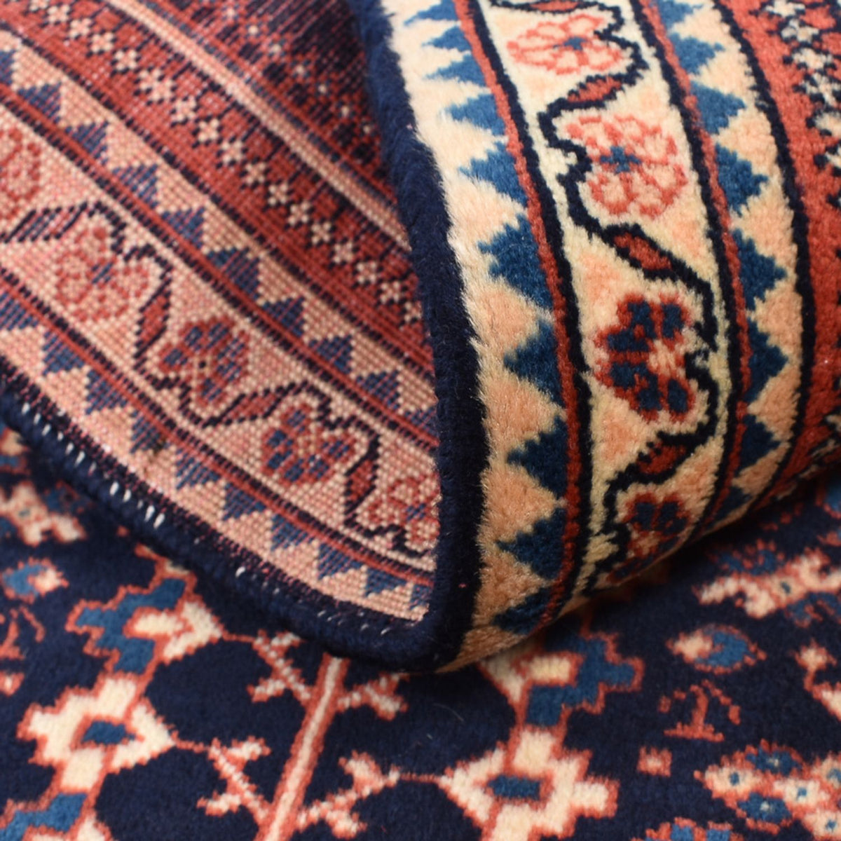 Persisk matta - Nomadic - 123 x 62 cm - bordeaux röd