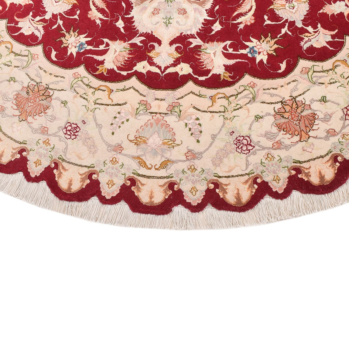 Persisk matta - Tabriz - Royal runt  - 200 x 200 cm - flerfärgad