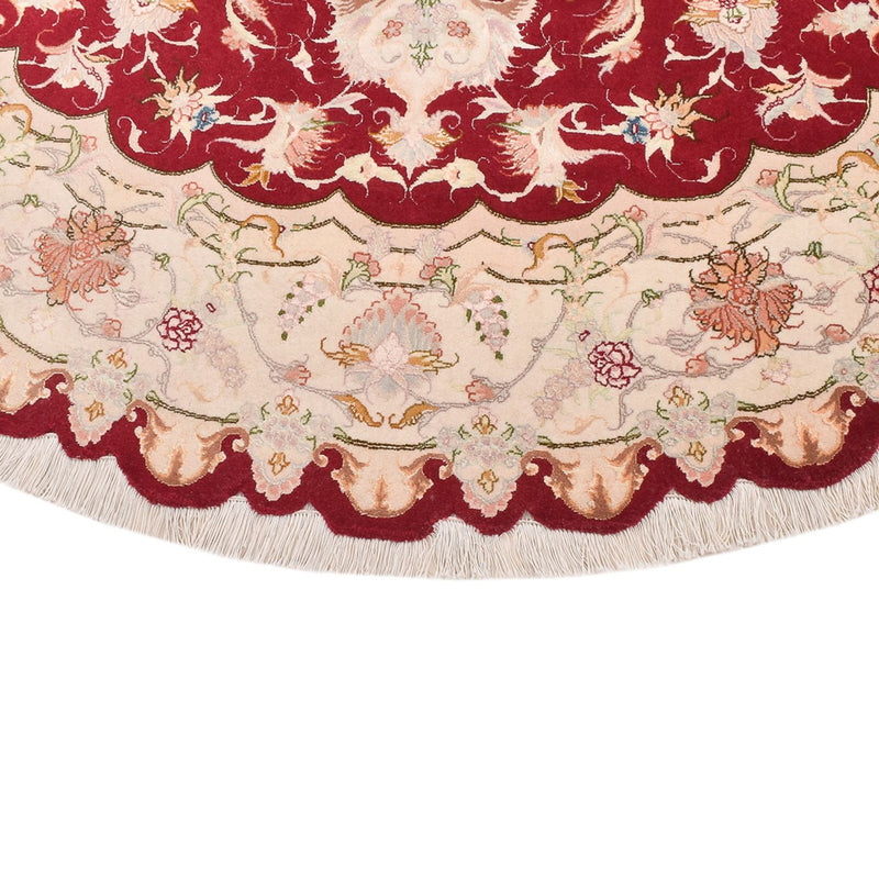 Persisk matta - Tabriz - Royal runt  - 200 x 200 cm - flerfärgad