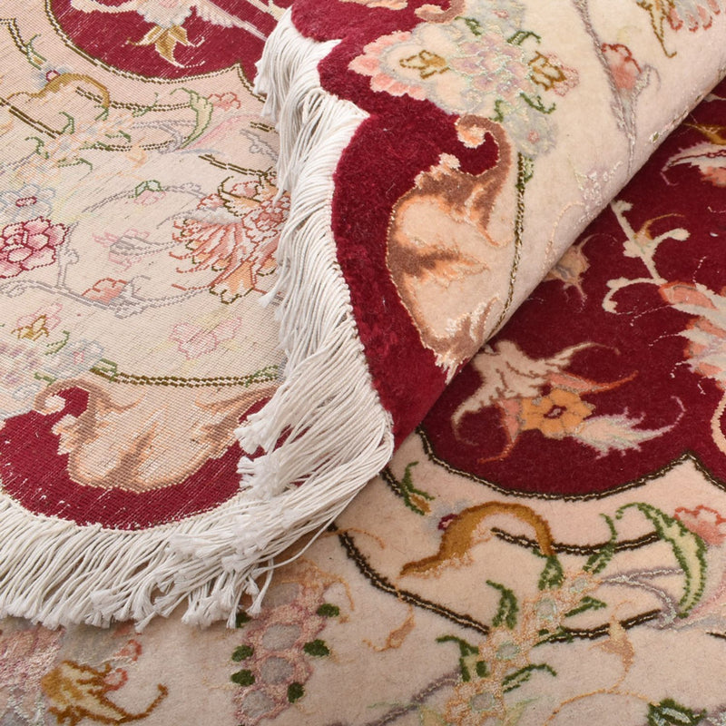 Persisk matta - Tabriz - Royal runt  - 200 x 200 cm - flerfärgad