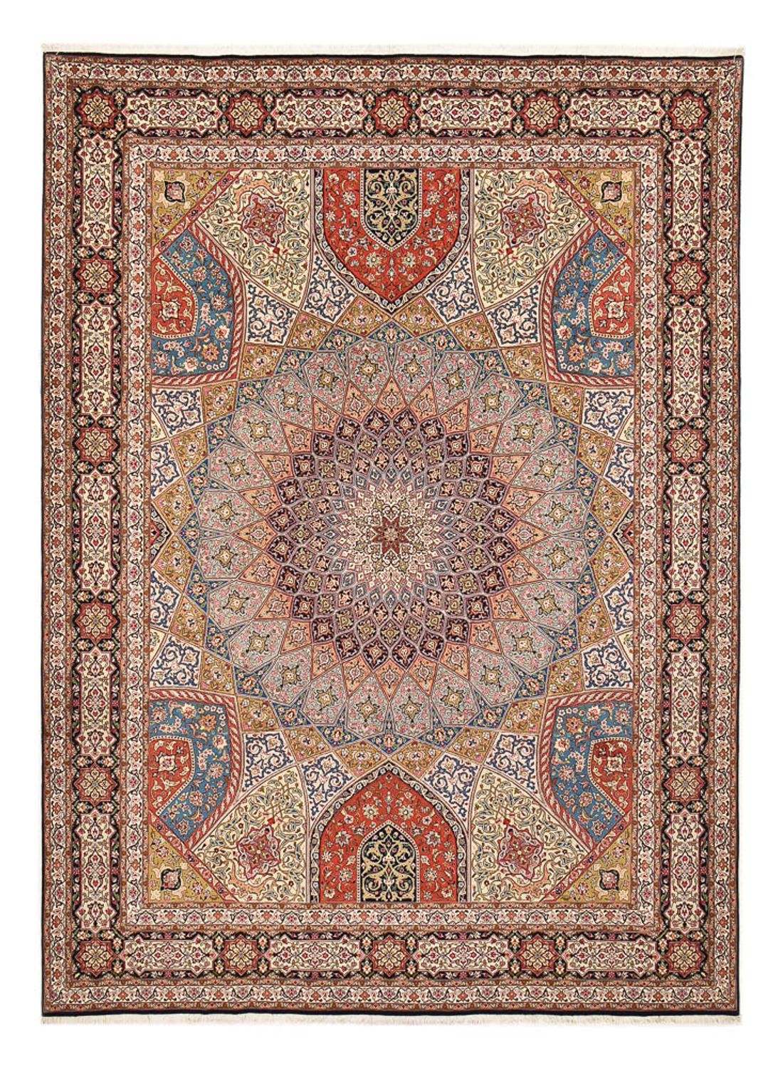 Persisk matta - Tabriz - Royal - 402 x 302 cm - ljusbeige