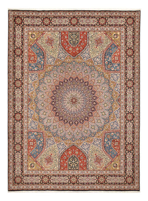 Persisk matta - Tabriz - Royal - 402 x 302 cm - ljusbeige