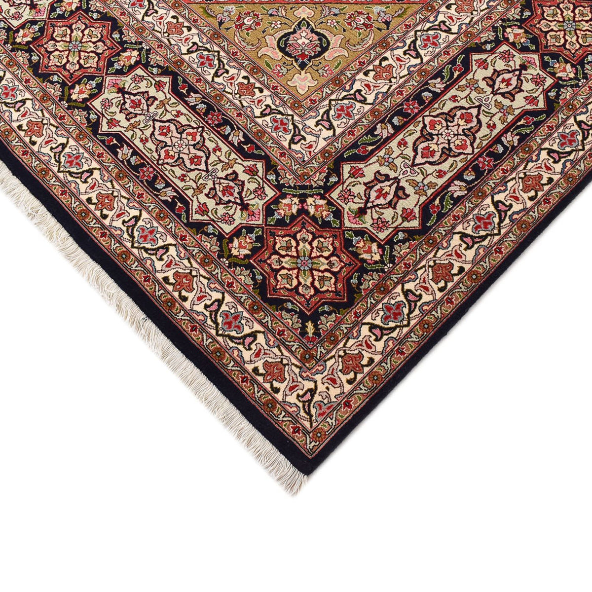 Persisk matta - Tabriz - Royal - 402 x 302 cm - ljusbeige