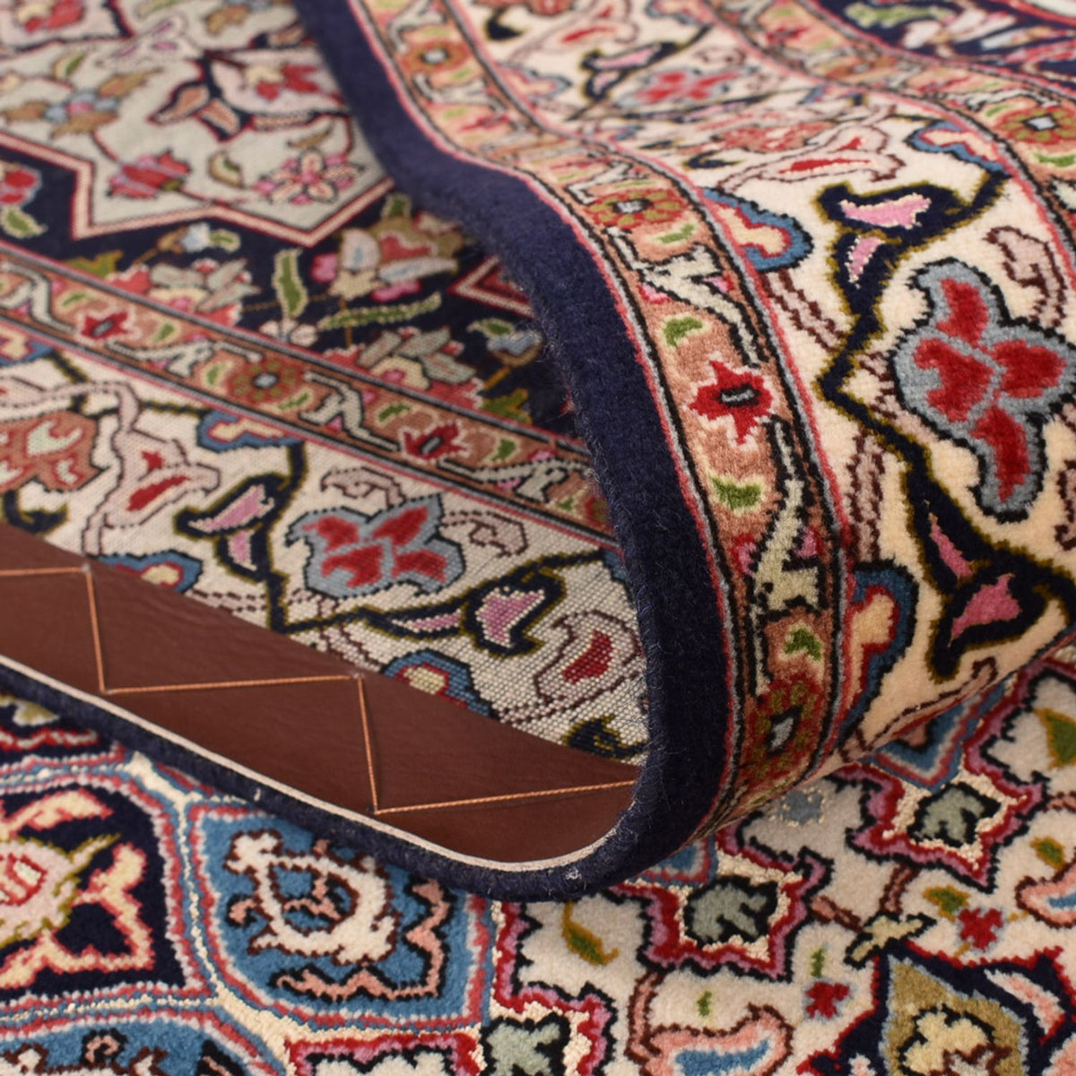 Persisk matta - Tabriz - Royal - 402 x 302 cm - ljusbeige