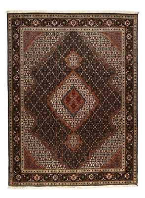 Persisk matta - Tabriz - Royal - 204 x 152 cm - mörkbrun