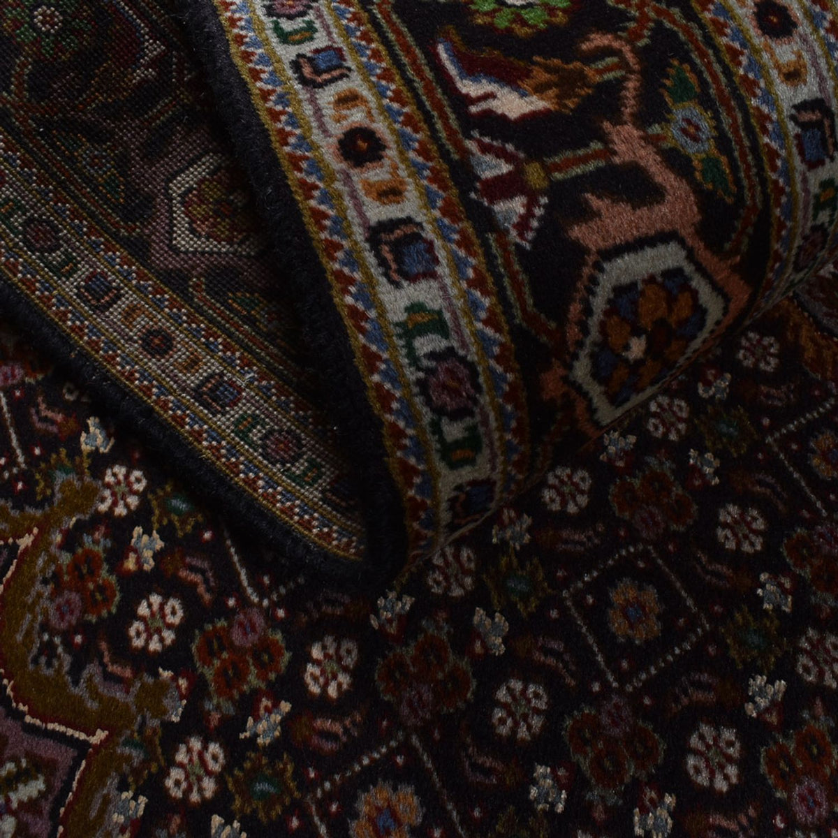 Persisk matta - Tabriz - Royal - 204 x 152 cm - mörkbrun