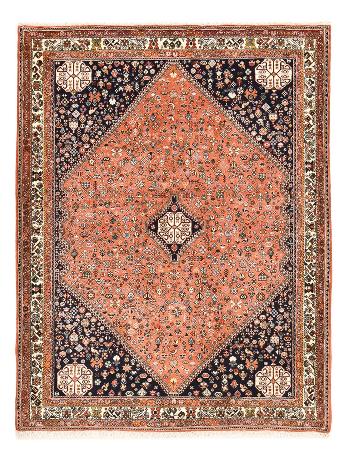 Gabbeh-matta - Kashkuli Persiska - 218 x 159 cm - ljusröd