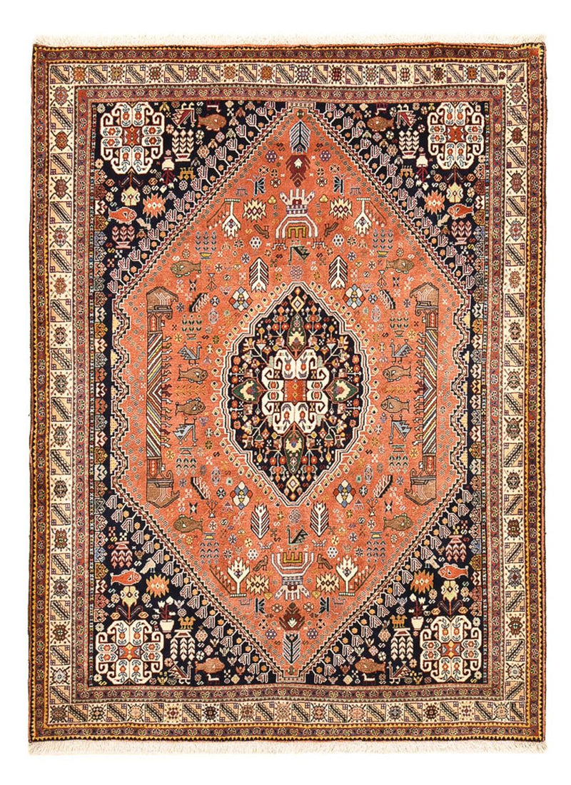 Gabbeh-matta - Kashkuli Persiska - 202 x 152 cm - ljusröd