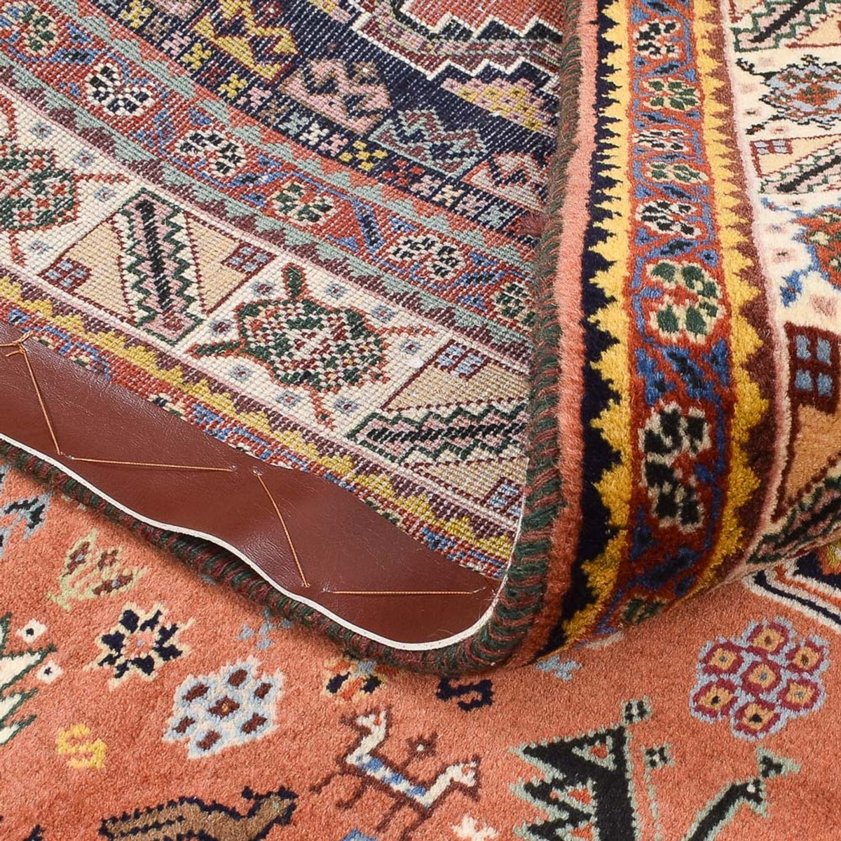 Gabbeh-matta - Kashkuli Persiska - 202 x 152 cm - ljusröd