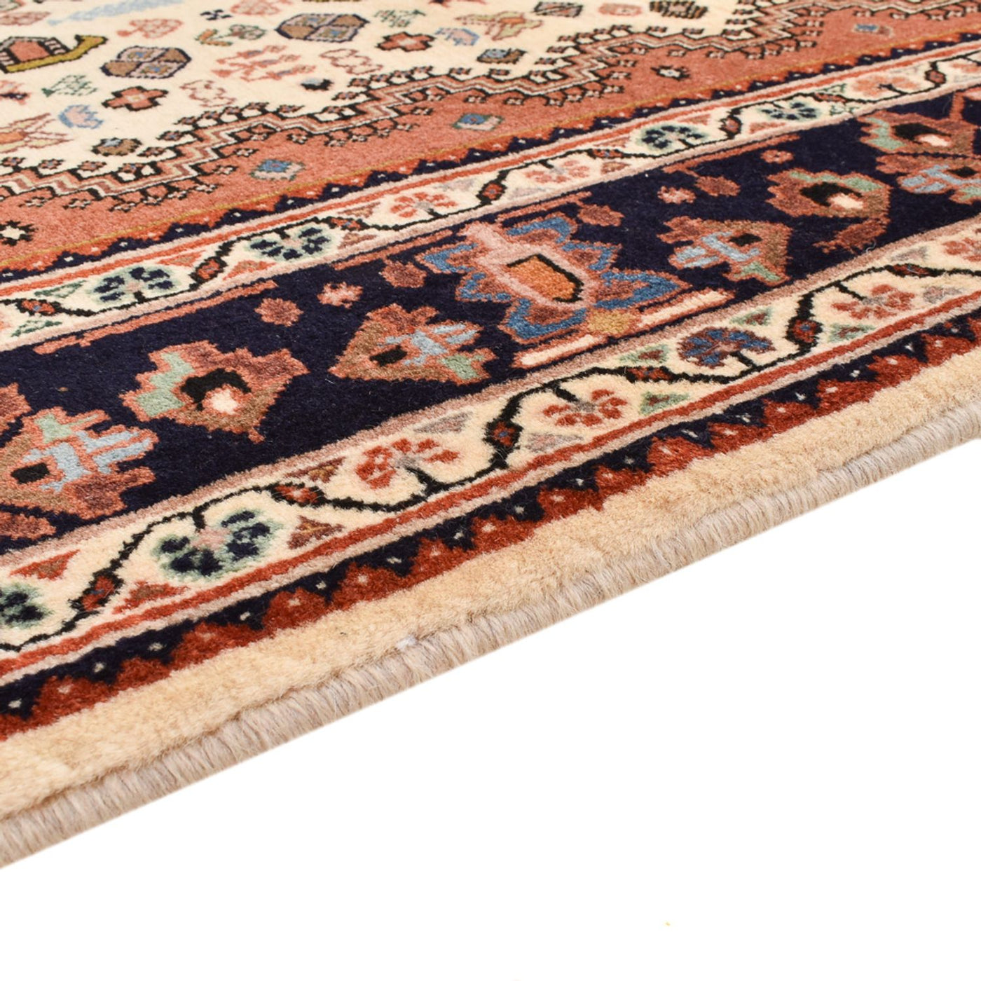 Gabbeh-matta - Kashkuli Persiska - 215 x 155 cm - grädde
