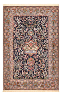 Persisk matta - Isfahan - Premium - 238 x 159 cm - mörkblå