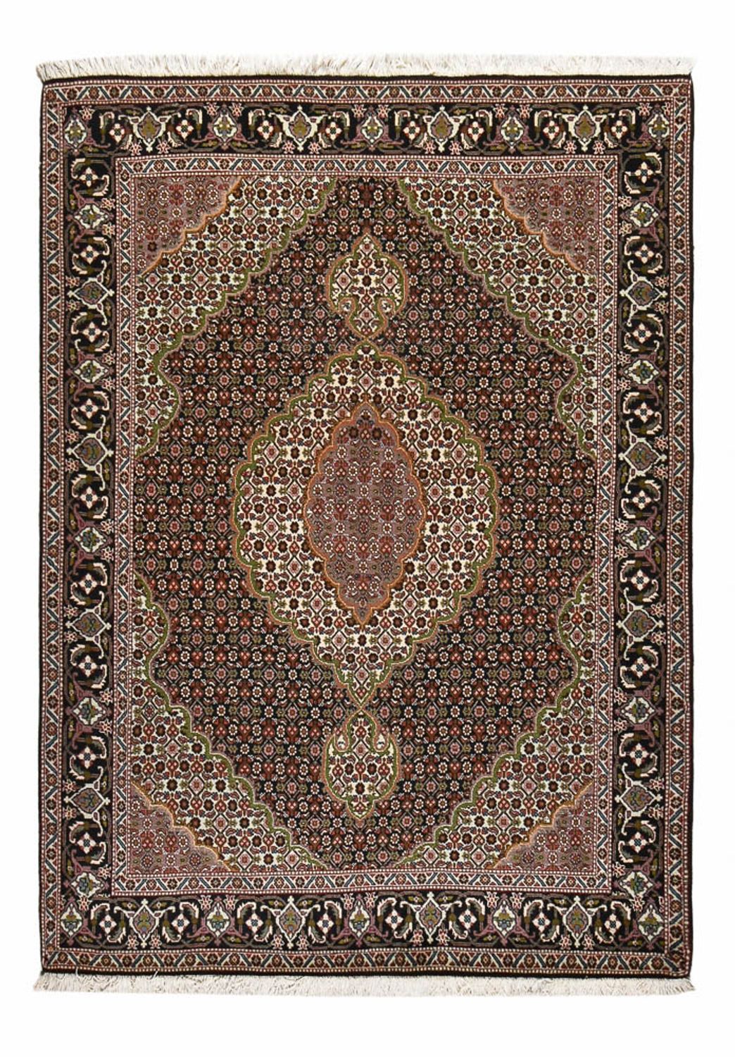Persisk matta - Tabriz - Royal - 203 x 150 cm - mörkbrun