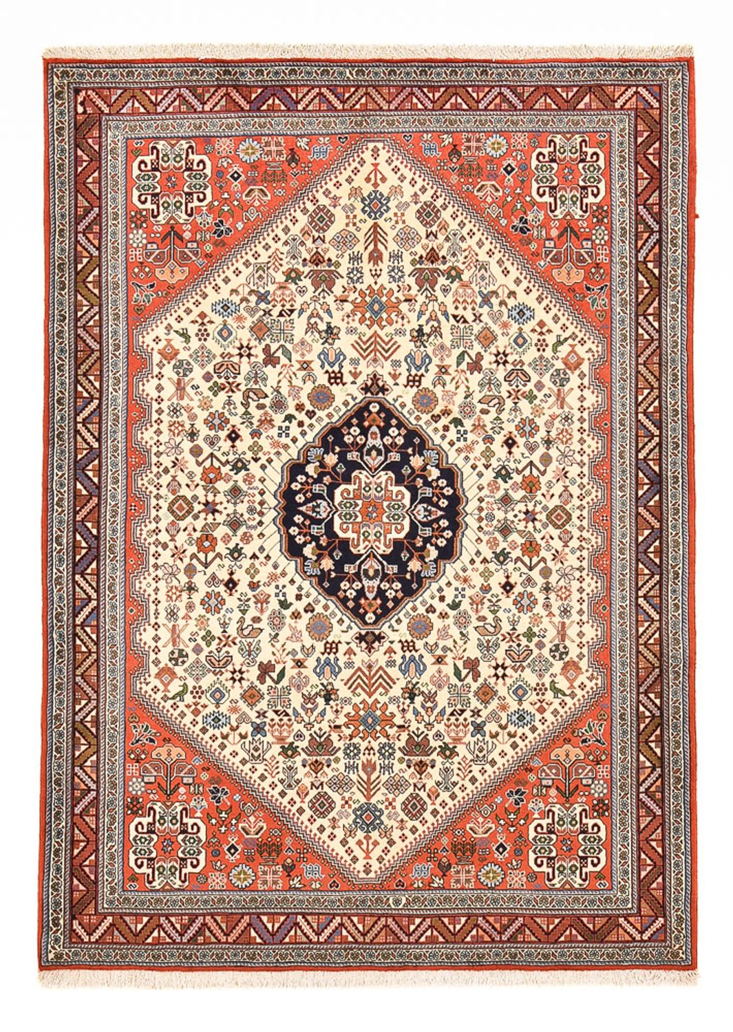 Gabbeh-matta - Kashkuli Persiska - 208 x 148 cm - grädde