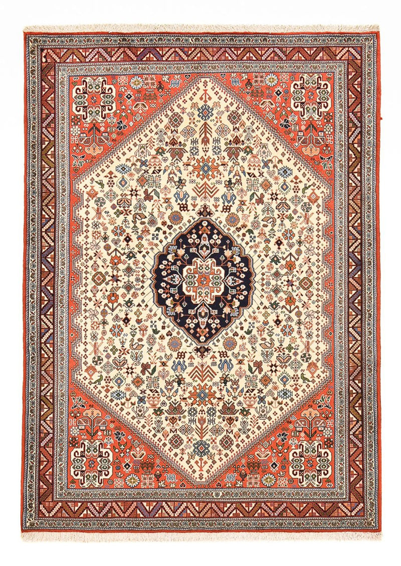 Gabbeh-matta - Kashkuli Persiska - 208 x 148 cm - grädde