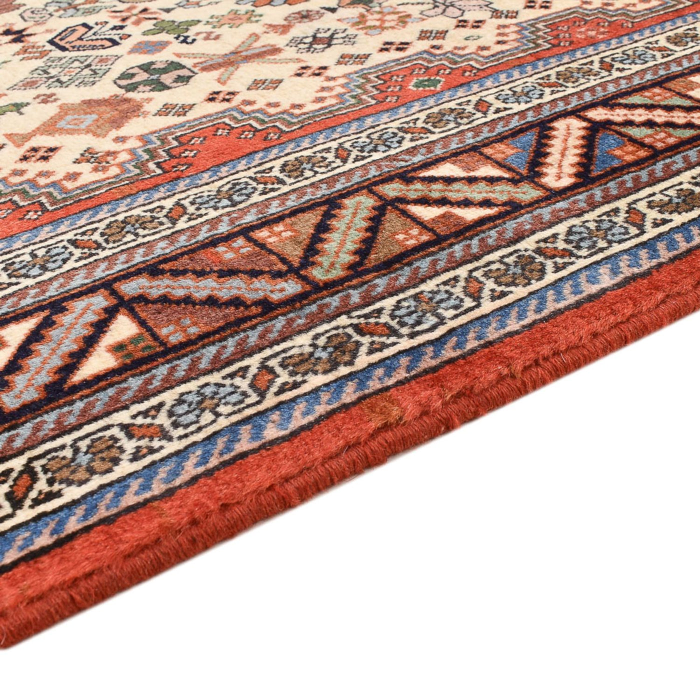 Gabbeh-matta - Kashkuli Persiska - 208 x 148 cm - grädde
