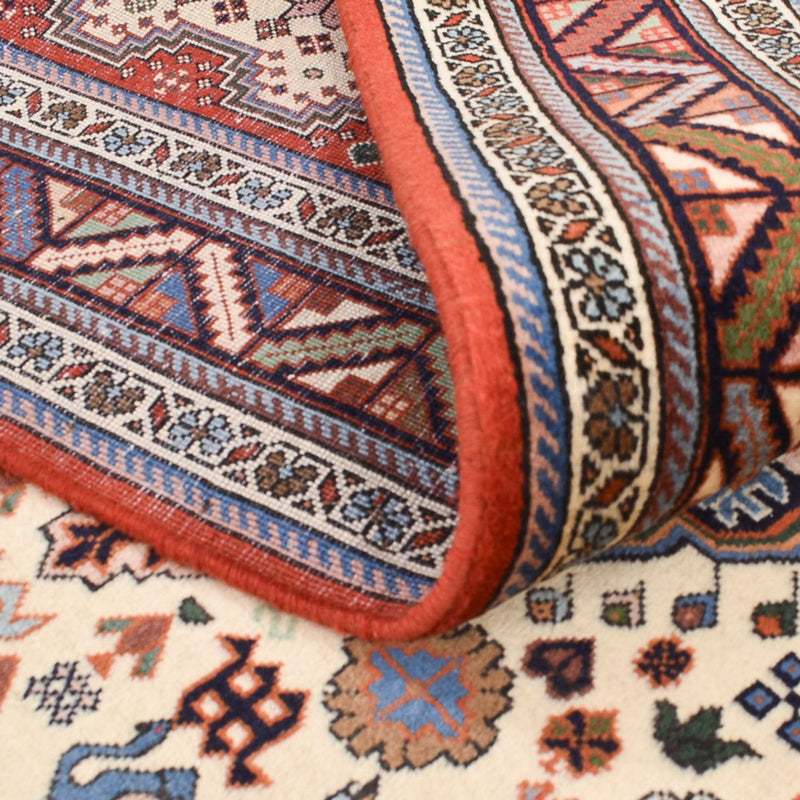 Gabbeh-matta - Kashkuli Persiska - 208 x 148 cm - grädde