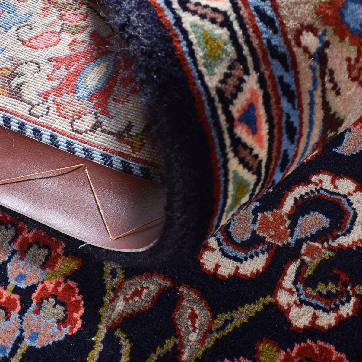 Persisk matta - Ghom - Kunglig - 212 x 132 cm - flerfärgad