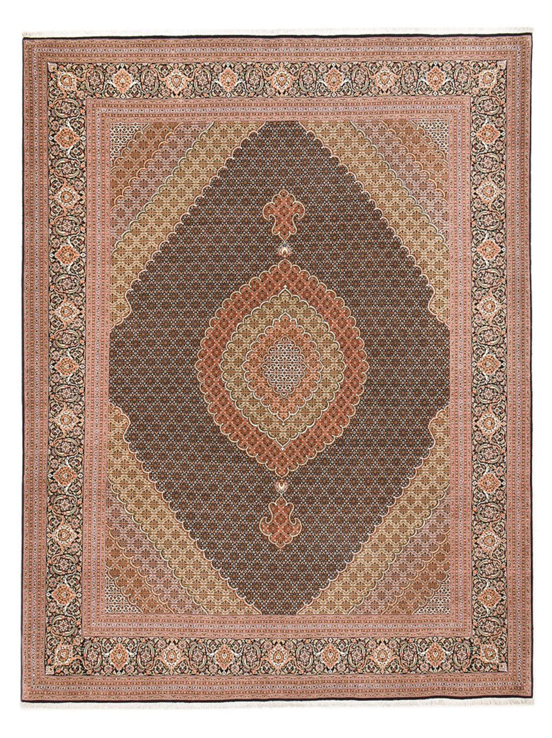 Persisk matta - Tabriz - Royal - 394 x 302 cm - mörk beige