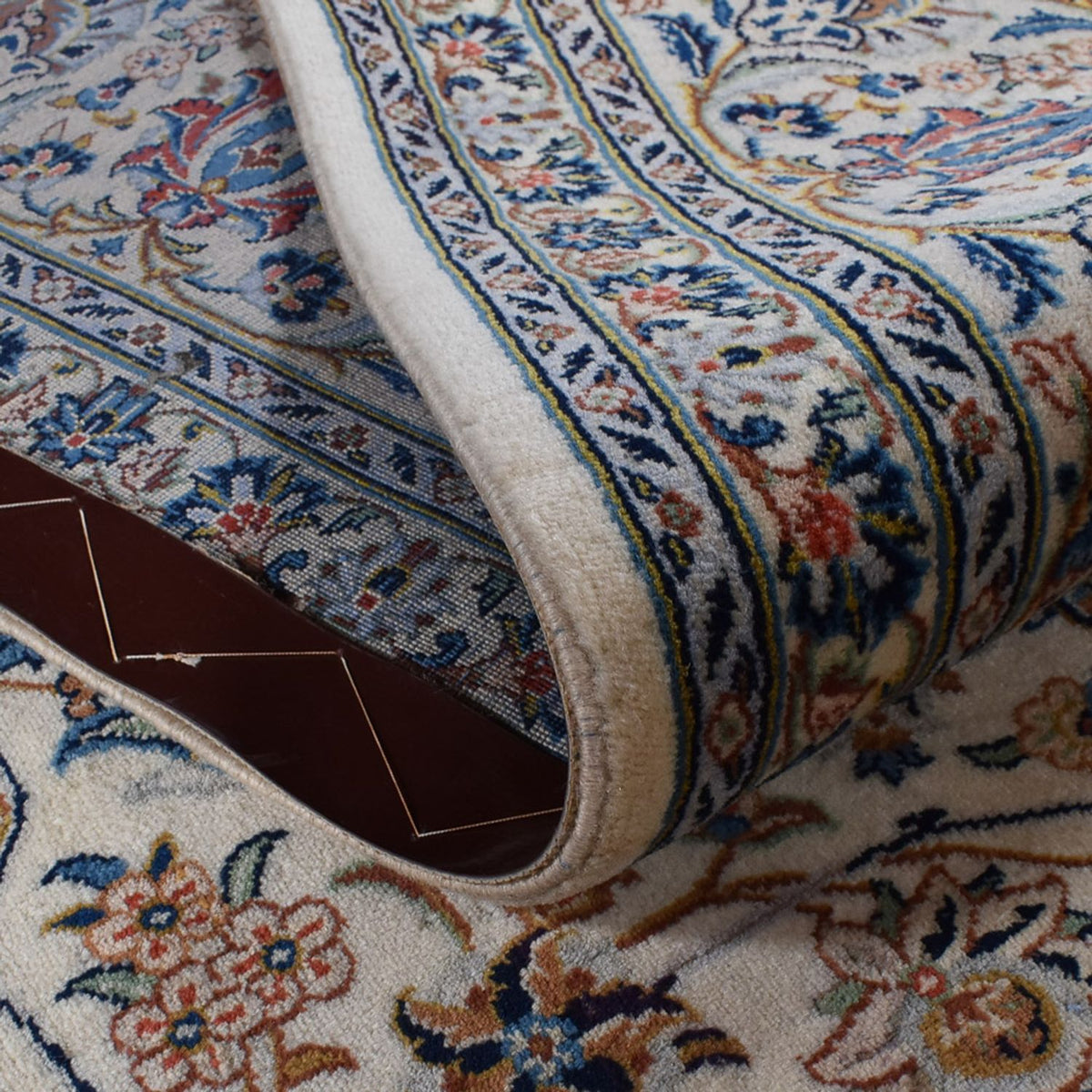 Persiska mattor - Keshan - Kungliga - 355 x 247 cm - grått