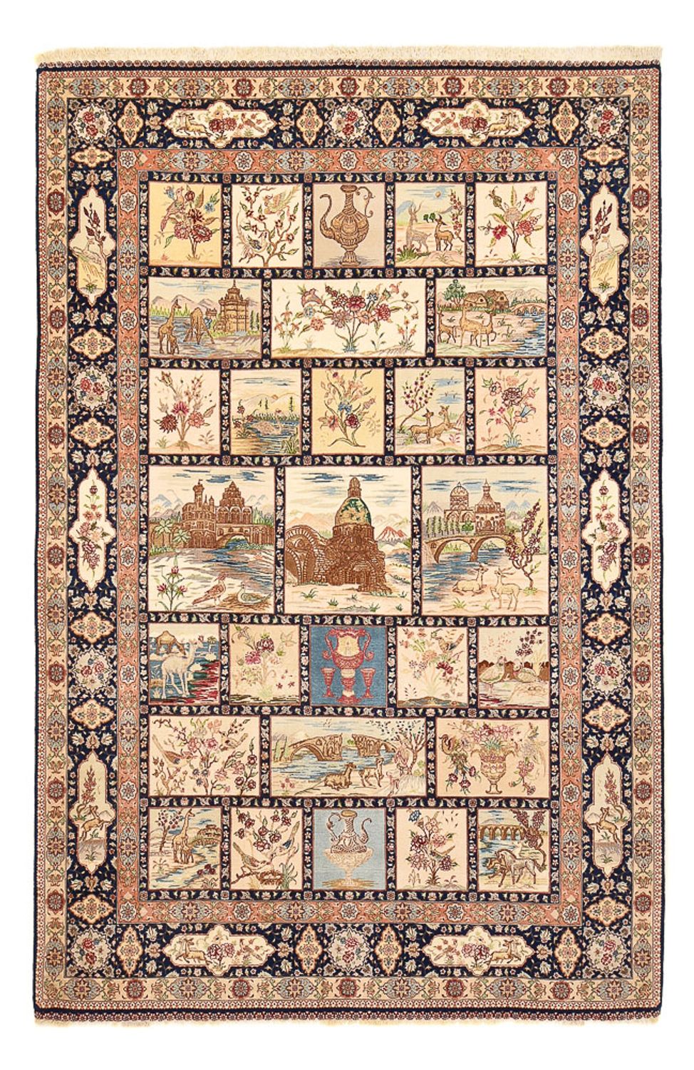 Persisk matta - Tabriz - Premium - 300 x 198 cm - flerfärgad