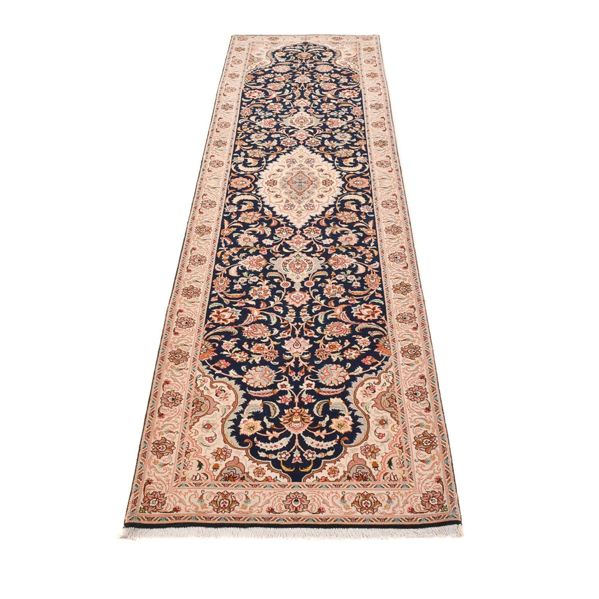 Runner Persisk matta - Tabriz - Royal - 310 x 83 cm - mörkblå
