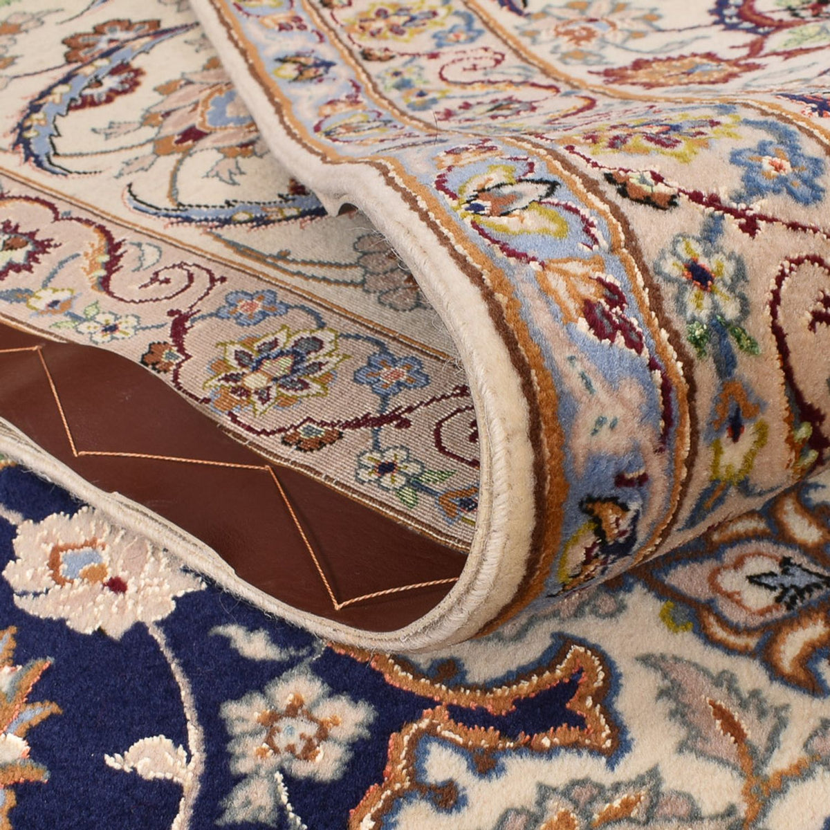 Persisk matta - Isfahan - Premium - 304 x 203 cm - mörkblå