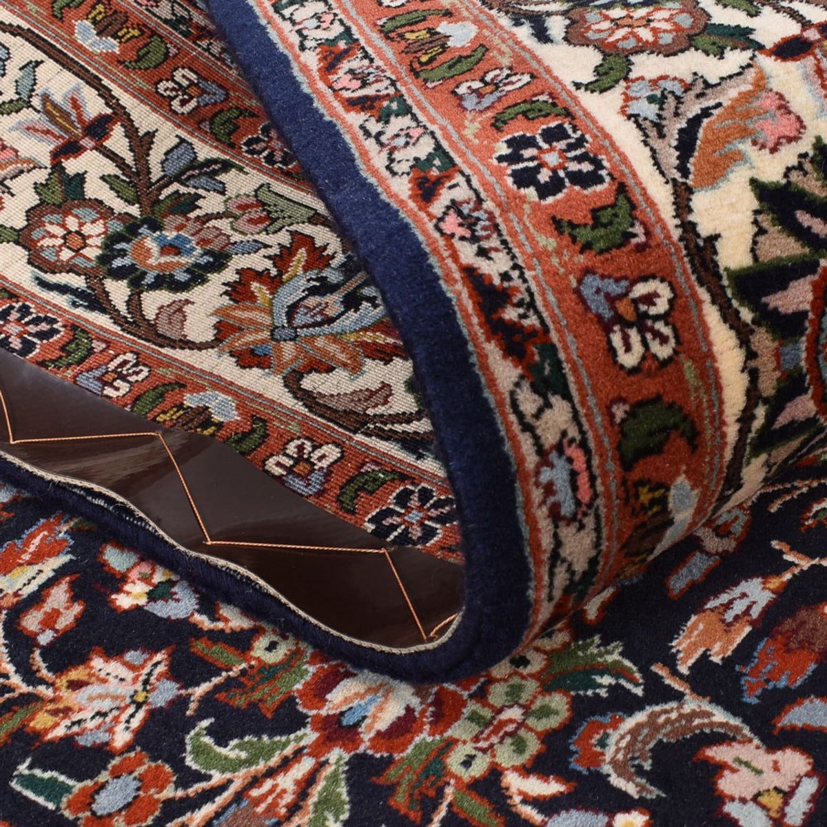 Persisk matta - Bijar - 215 x 145 cm - mörk beige