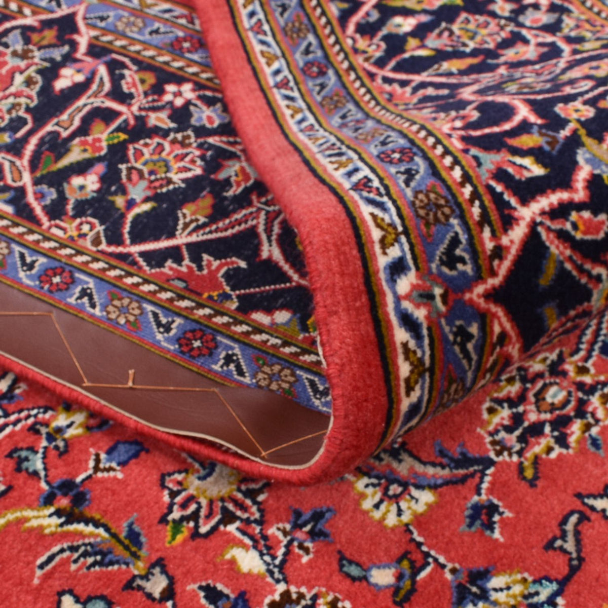 Persiska mattor - Keshan - 222 x 142 cm - ljusröd