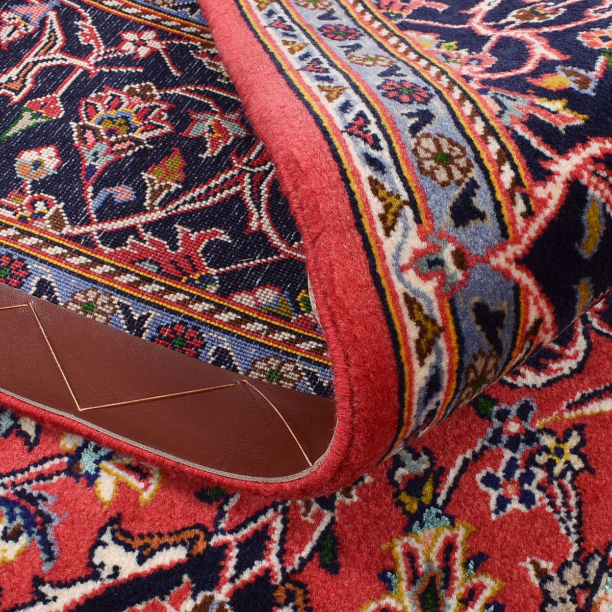 Persiska mattor - Keshan - 217 x 138 cm - ljusröd