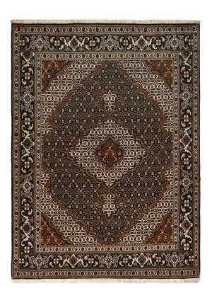 Persisk matta - Tabriz - Royal - 198 x 148 cm - mörkbrun