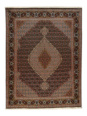 Persisk matta - Tabriz - Royal - 195 x 150 cm - mörkbrun