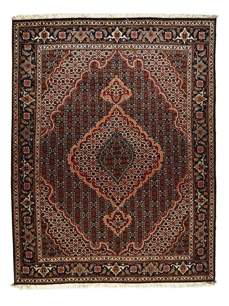 Persisk matta - Tabriz - Royal - 198 x 150 cm - mörkbrun