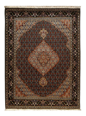 Persisk matta - Tabriz - Royal - 210 x 154 cm - mörkbrun