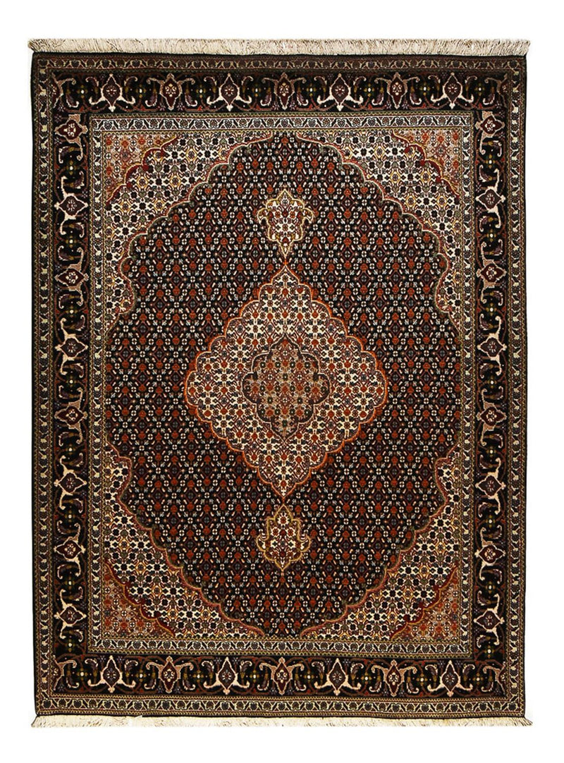 Persisk matta - Tabriz - Royal - 210 x 154 cm - mörkbrun