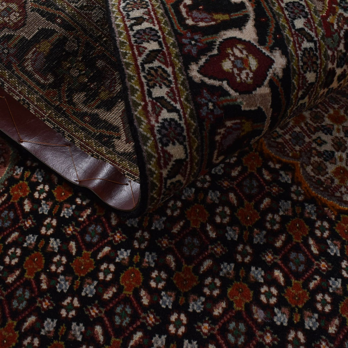 Persisk matta - Tabriz - Royal - 210 x 154 cm - mörkbrun