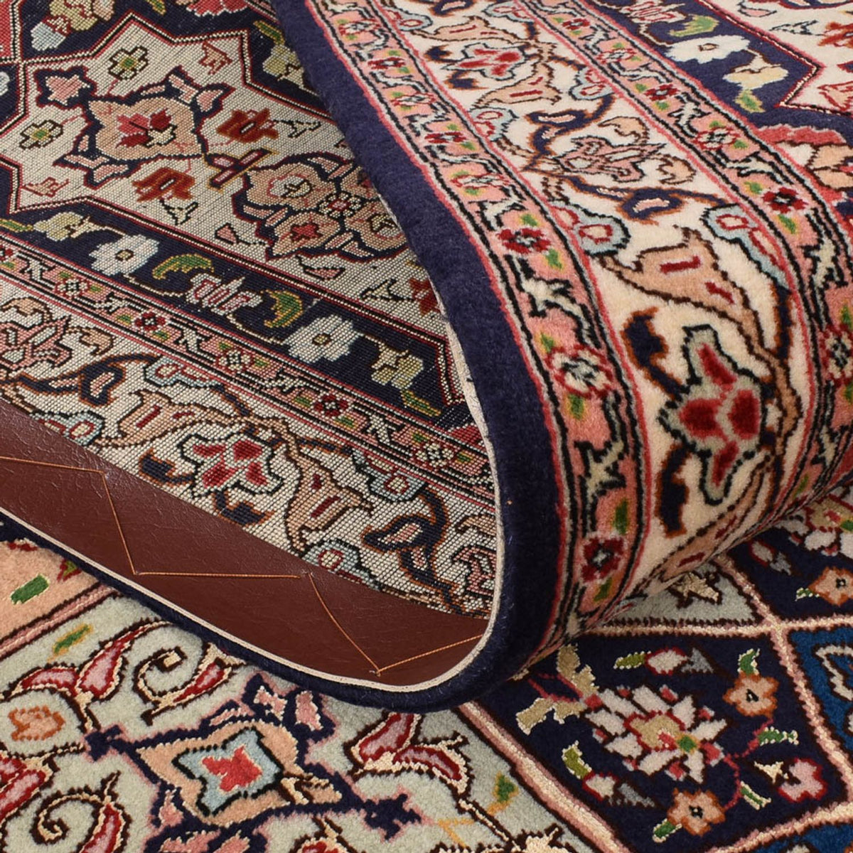 Persisk matta - Tabriz - Royal kvadrat  - 253 x 251 cm - mörk beige