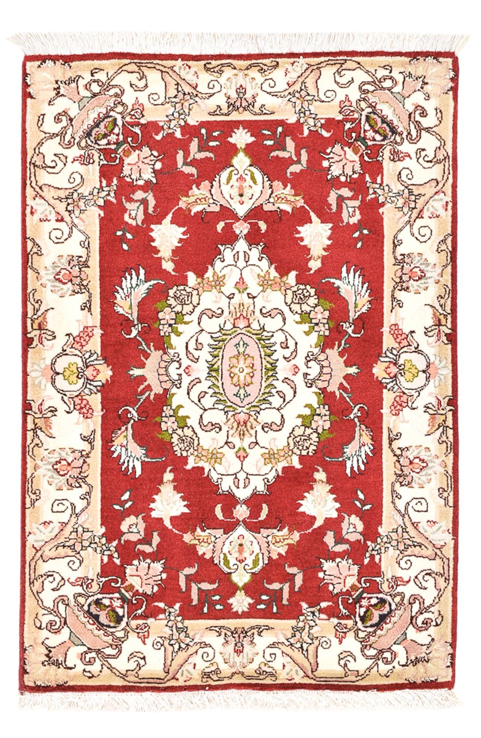 Persisk matta - Tabriz - Royal - 90 x 60 cm - röd